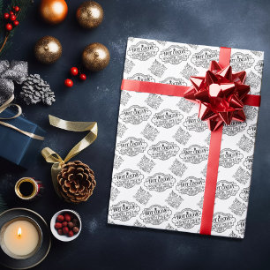 Papel De Presente Padrão de Carimbo de Cacau Quente do Polo Norte