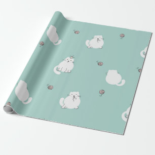Papel De Presente Padrão de Cat