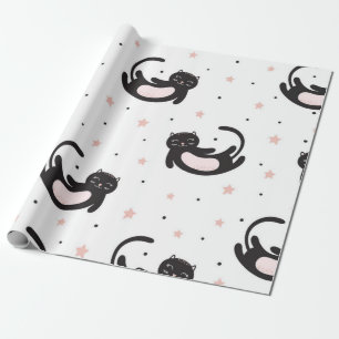 Papel De Presente Padrão de Cat