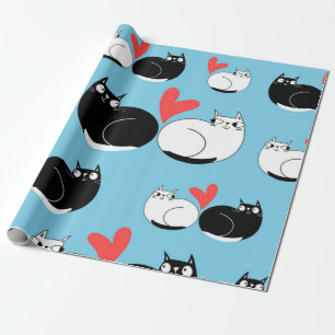 Papel De Presente Padrão de Cat