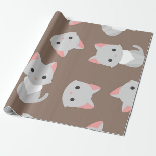 Papel De Presente Padrão de Cat