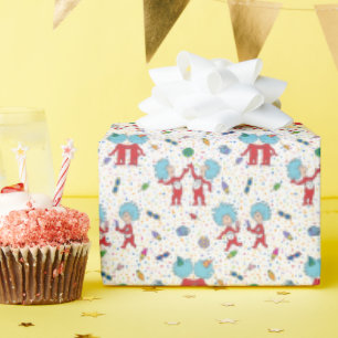 Papel De Presente Padrão de Celebração do Coisa Um Coisa Dois