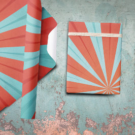 Papel De Presente Padrão de Circo Retroativo