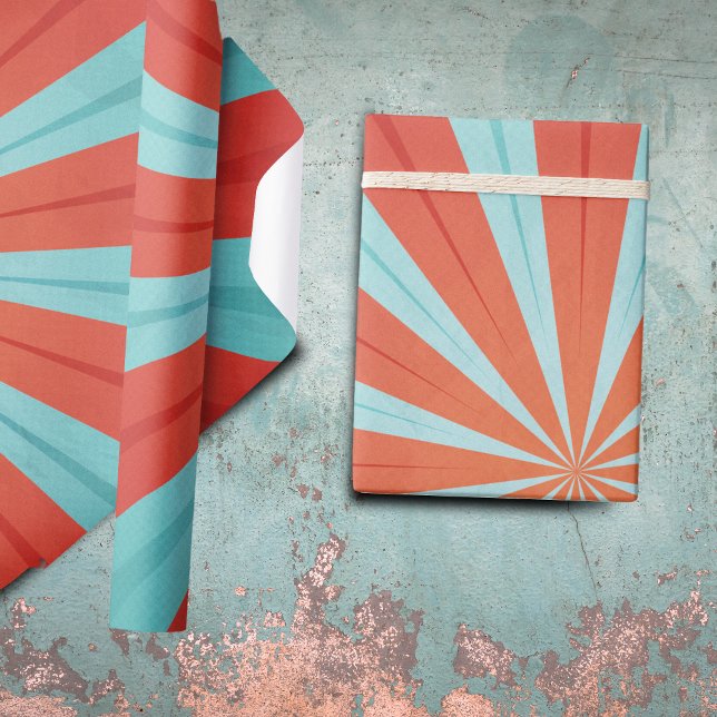 Papel De Presente Padrão de Circo Retroativo (Criador carregado)