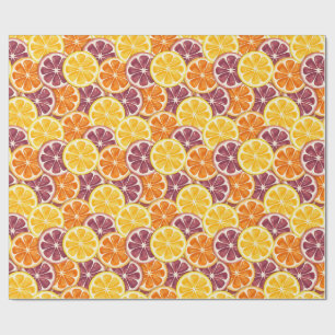 Papel De Presente Padrão de citrinos