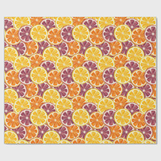 Papel De Presente Padrão de citrinos 