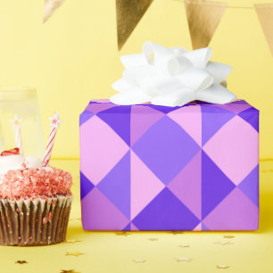 Papel De Presente Padrão de colcha roxa