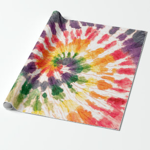 Papel De Presente Padrão de coloração. A mão puxou o arco-íris shibo