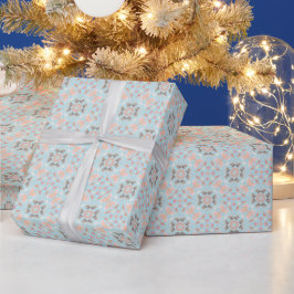 Papel De Presente Padrão de Concha de Mar Sem Costura