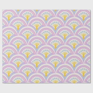 Papel De Presente padrão de concha em cores pastel