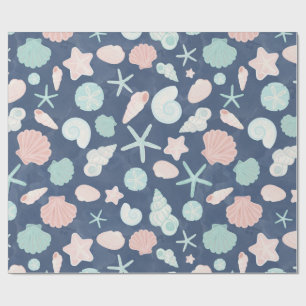 Papel De Presente padrão de conchas