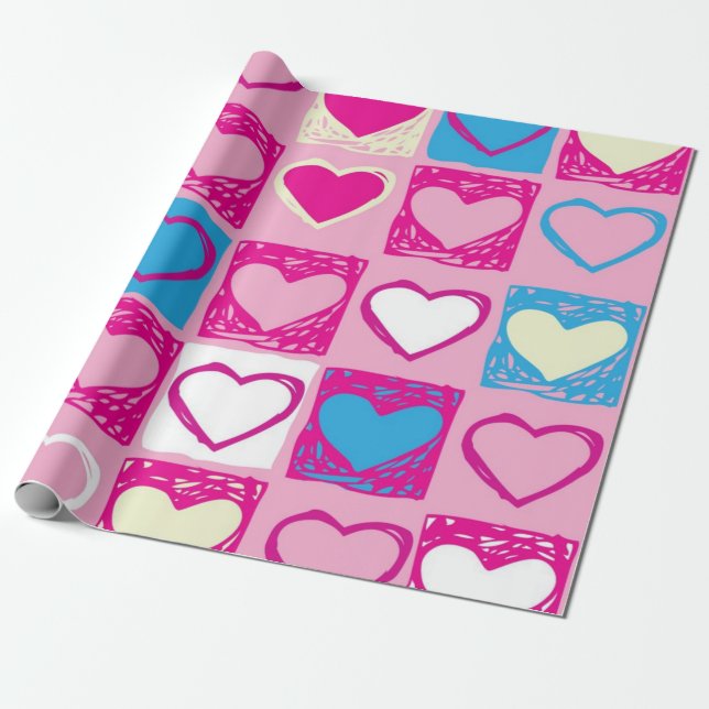 Papel De Presente Padrão de copas (Desenrolado)