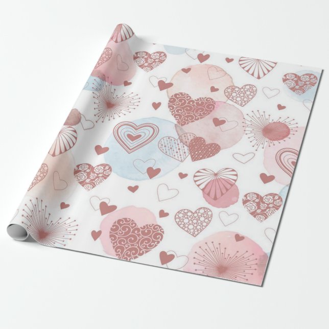 Papel De Presente Padrão de copas (Desenrolado)