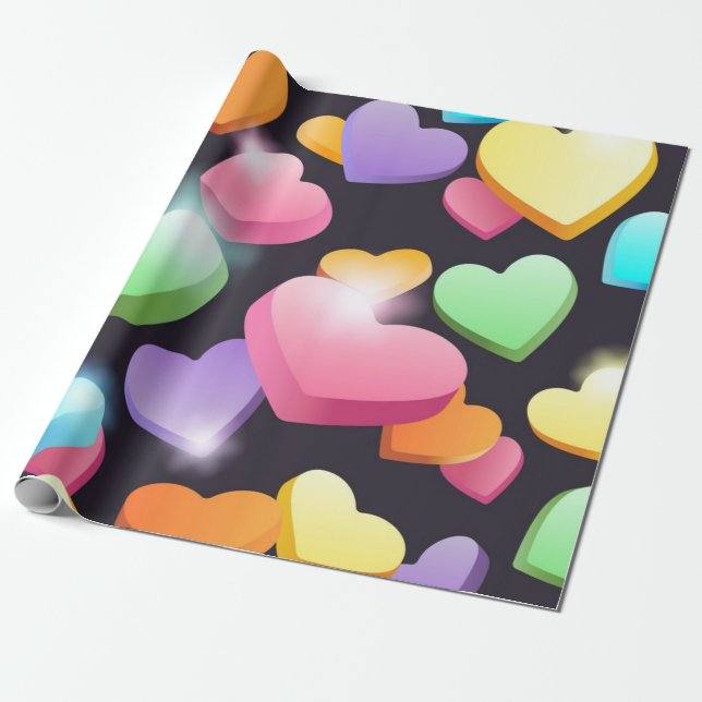 Papel De Presente Padrão de copas (Desenrolado)