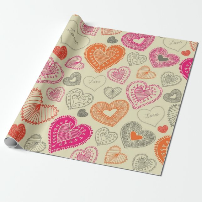 Papel De Presente Padrão de copas (Desenrolado)