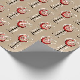 Papel De Presente Padrão de Copo de Vinho Tinto Moderno Presente de 
