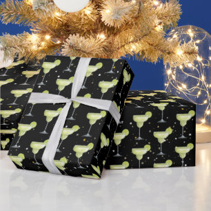 Papel De Presente Padrão de Coquetel Margarita