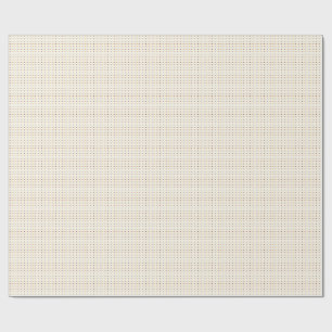 Papel De Presente Padrão de Coração com Corações Laranja e Marrom