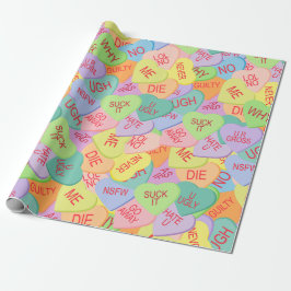 Papel De Presente Padrão de Corações de Bala - SFW