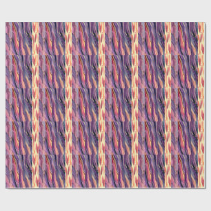 Papel De Presente padrão de coral e violeta