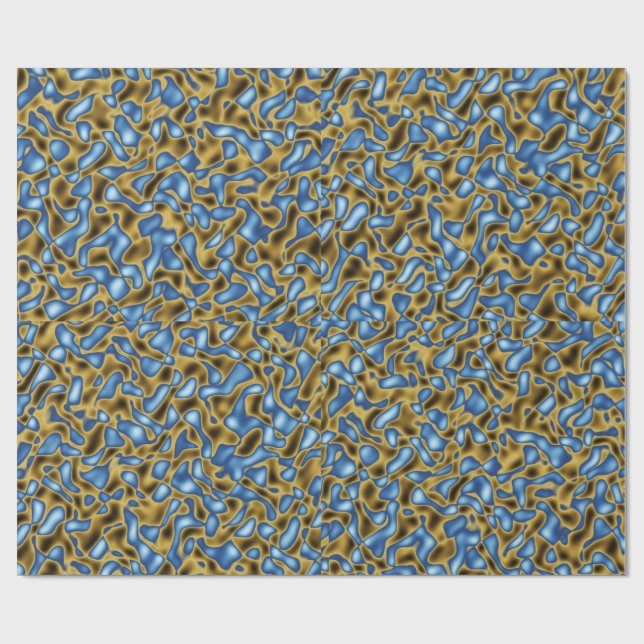 Papel De Presente Padrão de cores douradas (Aberto)