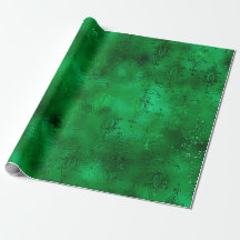 Padrão de Damasco Verde Esmeralda Glam