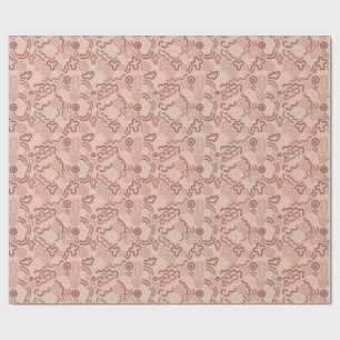 Papel De Presente Padrão de Desenho Abstrato de Festa