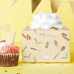 Papel De Presente Padrão de desenho animado de Harry Potter