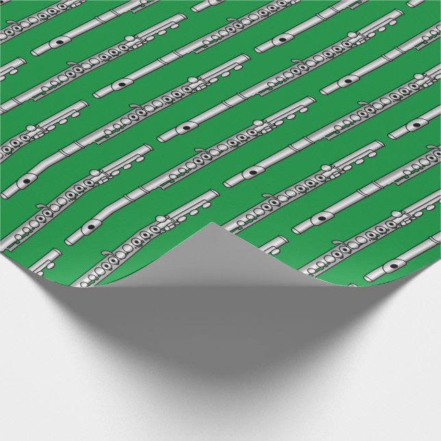 Papel De Presente Padrão de Desenho de Fluto (Ponta)