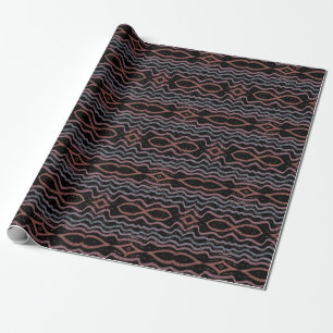 Papel De Presente Padrão de Desenho de Pele de Cobra Viper em Cor de