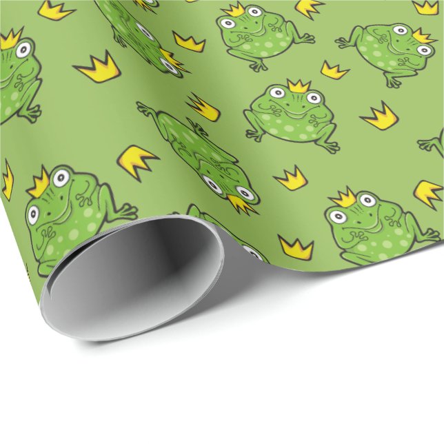 Papel De Presente Padrão de desenho do sapo (Ponta do rolo)