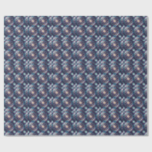 Papel De Presente Padrão de Design de Mandala Espiral da Galáxia Cós