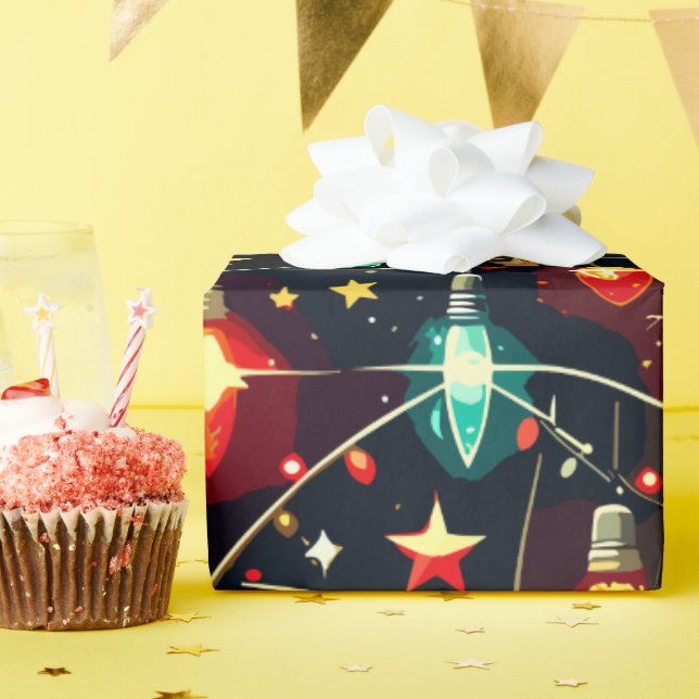 Papel De Presente Padrão de Design de Natal 4 (Festa de aniversário)