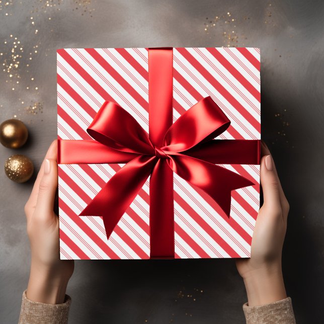 Papel De Presente Padrão de distribuição de canas de doce (Criador carregado)