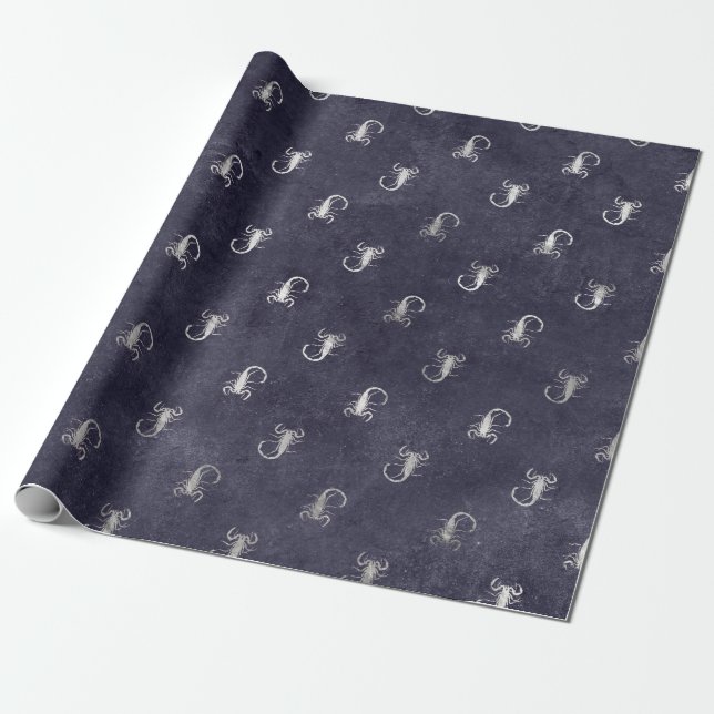Papel De Presente Padrão de Escorpião (Desenrolado)