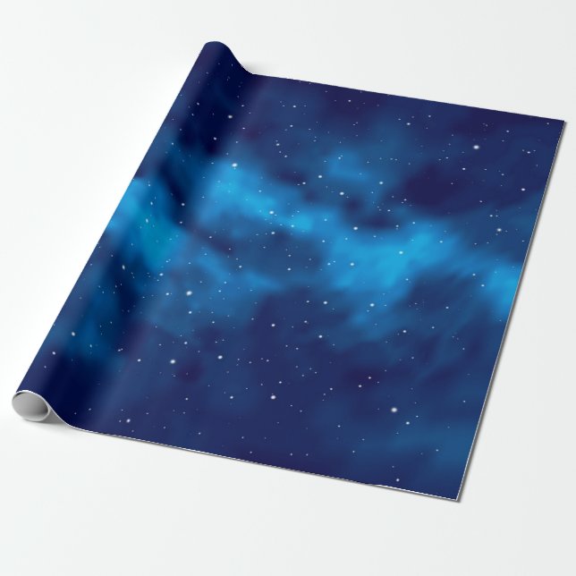 Papel De Presente Padrão de espaço (Desenrolado)