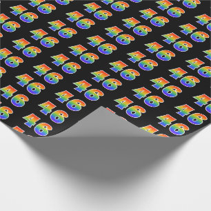 Papel De Presente Padrão de Espectro Arco-Íris "46"