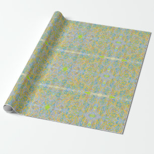 Papel De Presente padrão de espelhos abstrato de estrelas pastas az