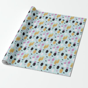 Papel De Presente Padrão de estilo escandinavo do ananás abstrato