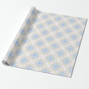 Papel De Presente Padrão de Estrela Colorida de Mandala
