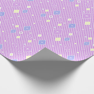 Papel De Presente Padrão de Estrela de Cristal Pastel