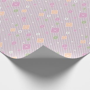 Papel De Presente Padrão de Estrela de Cristal Pastel