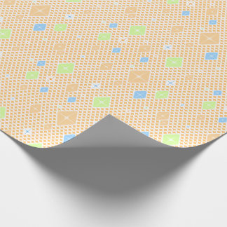 Papel De Presente Padrão de Estrela de Cristal Pastel
