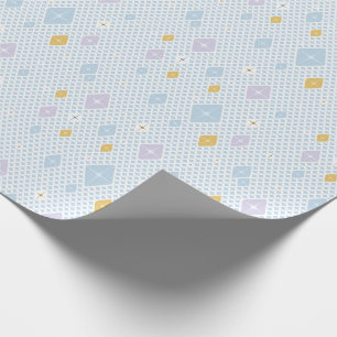 Papel De Presente Padrão de Estrela de Cristal Pastel