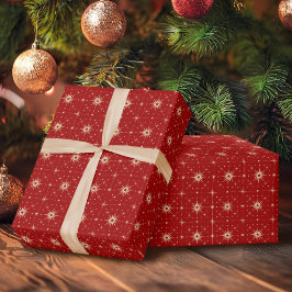 Papel De Presente Padrão de estrela do Vintage