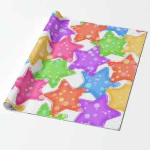 Papel De Presente Padrão de estrelas
