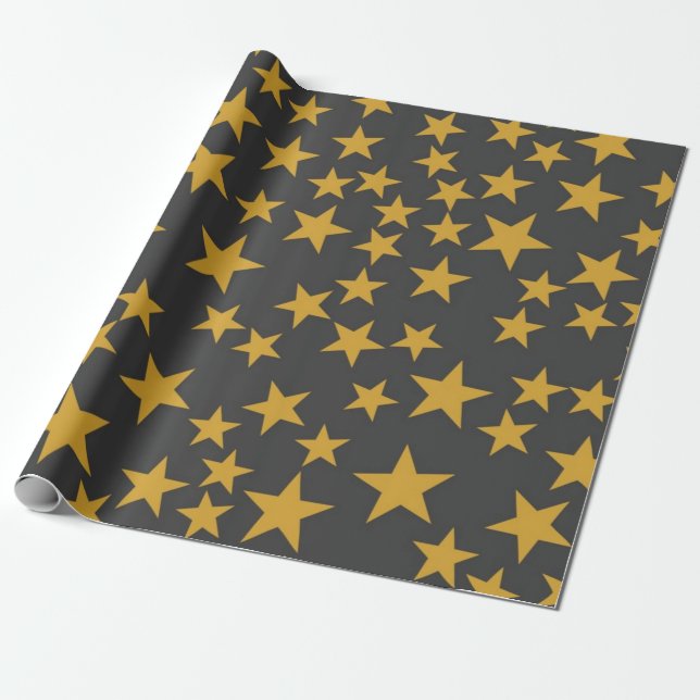 Papel De Presente Padrão de estrelas (Desenrolado)