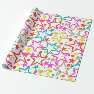 Papel De Presente Padrão de estrelas