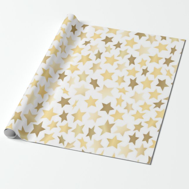 Papel De Presente Padrão de estrelas (Desenrolado)
