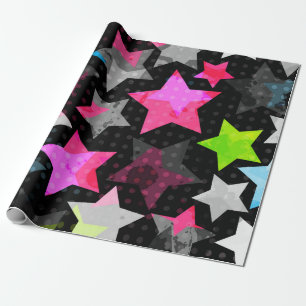 Papel De Presente Padrão de estrelas